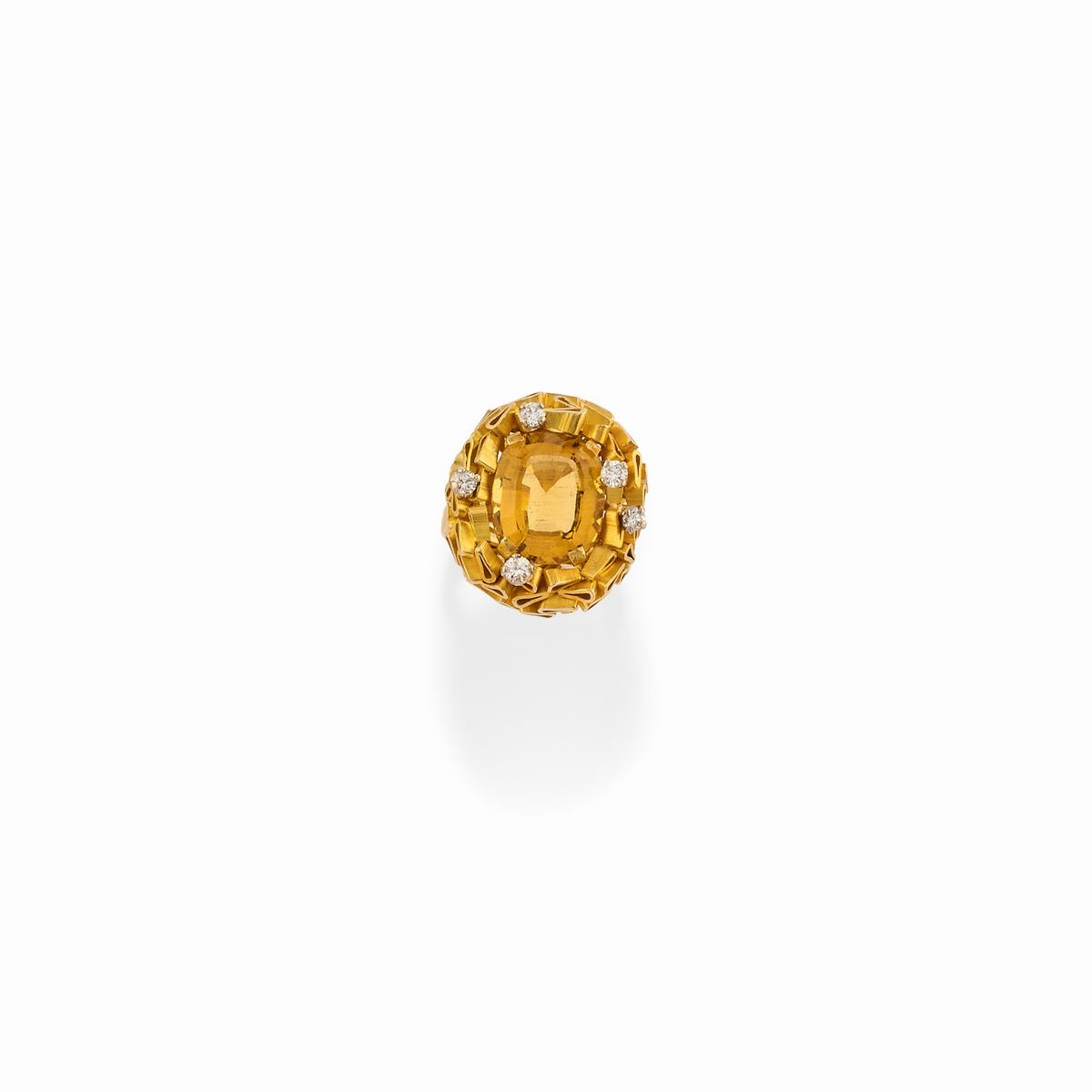 Anello Con Quarzo Giallo Gioielli Summer Finarte Casa D Aste