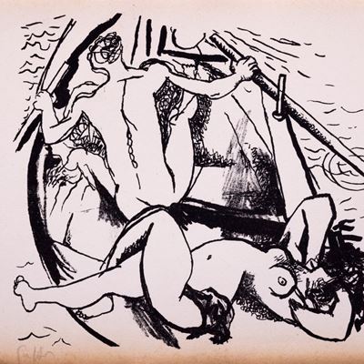 Renato Guttuso, Agostino - Edizione del 1944 con litografie firmate