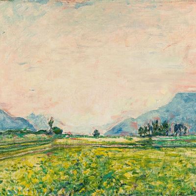 Paesaggio, olio su tela