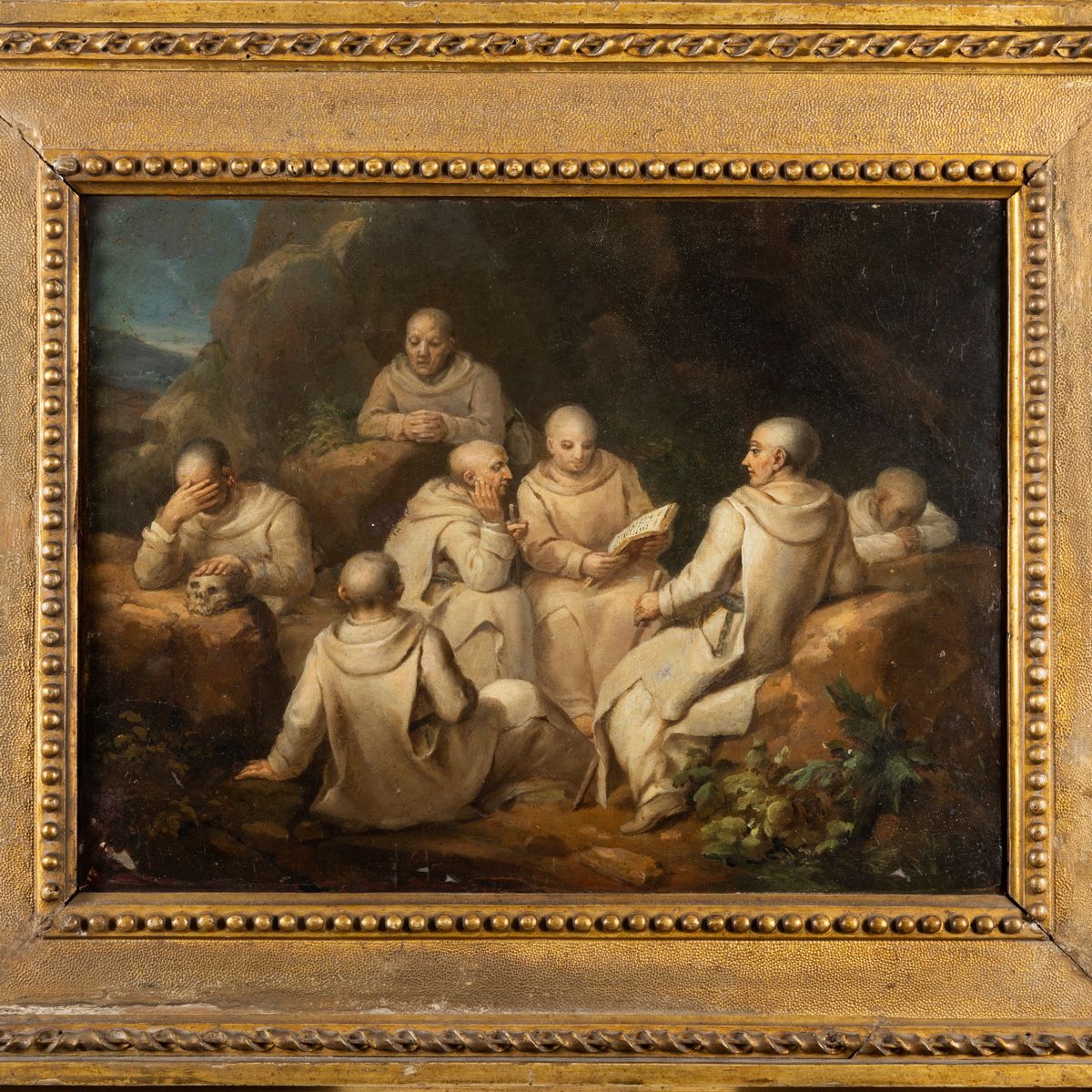 Scuola Italiana, Fine del Secolo XVIII - Inizi del Secolo XIX - Monaci Camaldolesi in Preghiera i...