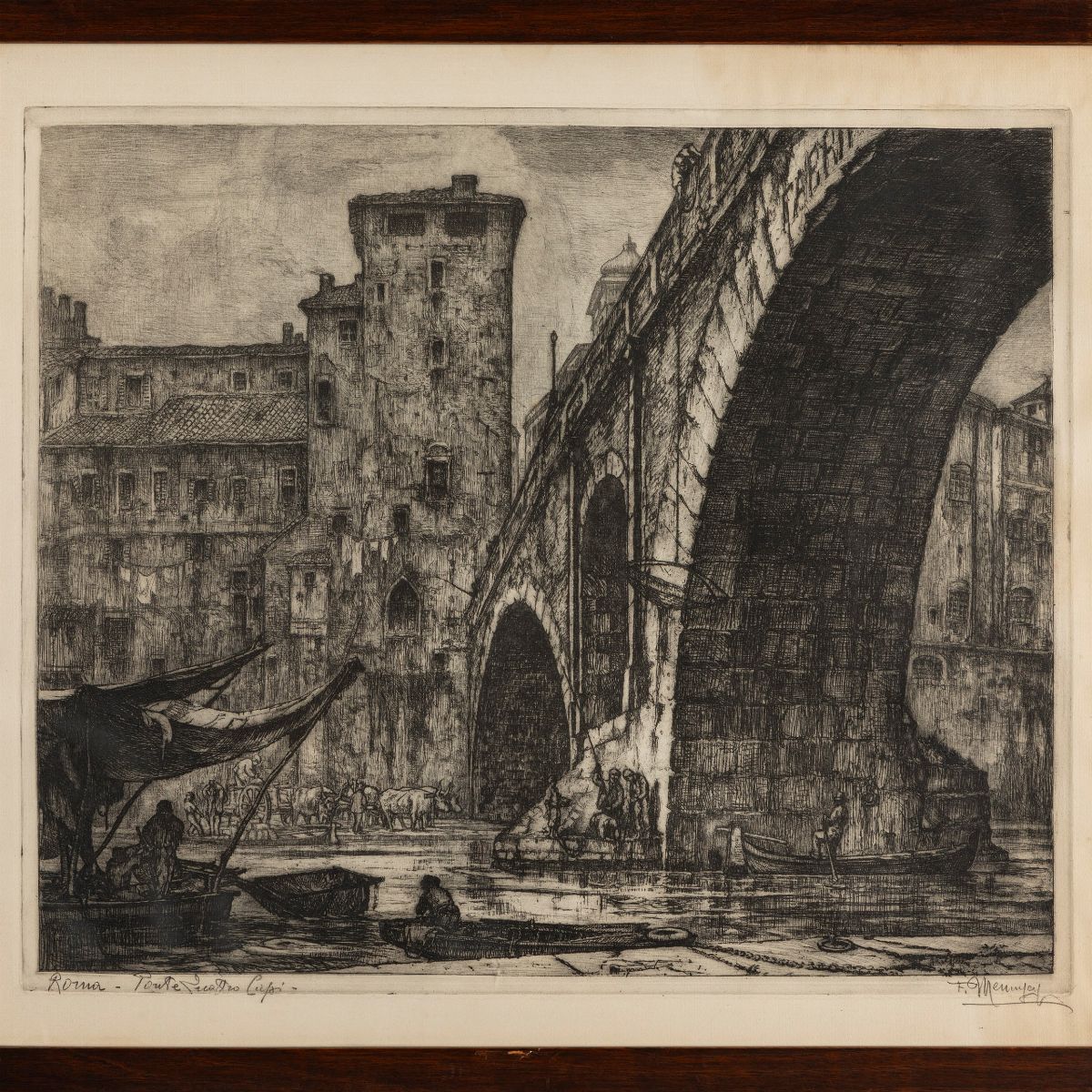 Francesco Mennyey - Roma, Ponte dei Quattro Capi
