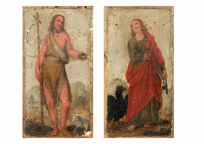 San Giovanni Battista; e San Giovanni Evangelista, En Pendant