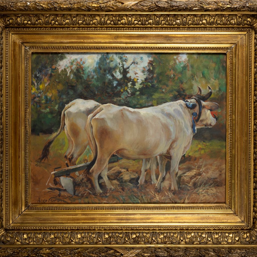 Aldo Severi - Buoi All’aratro