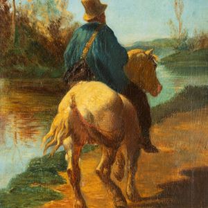 A cavallo lungo il fiume