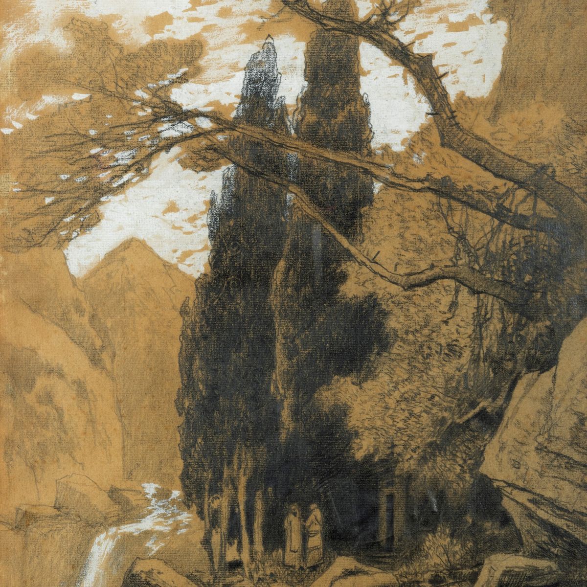 Hermann David Salomon Corrodi - All’ombra dei Cipressi