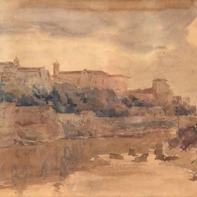 Roma, il Colle Aventino Visto dal Tevere