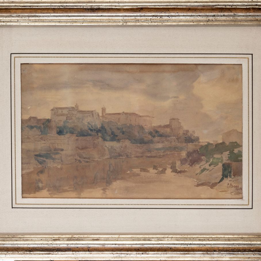 Cesare Biseo - Roma, il Colle Aventino Visto dal Tevere