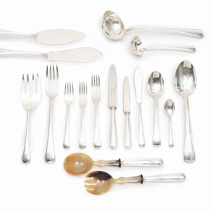 A silver cutlery set, Gianmaria Buccellati