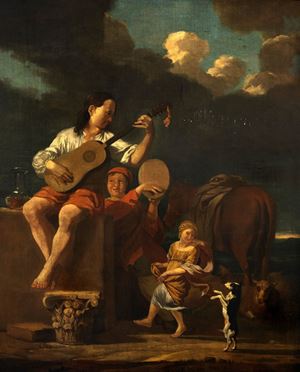 Young musicians en plein air