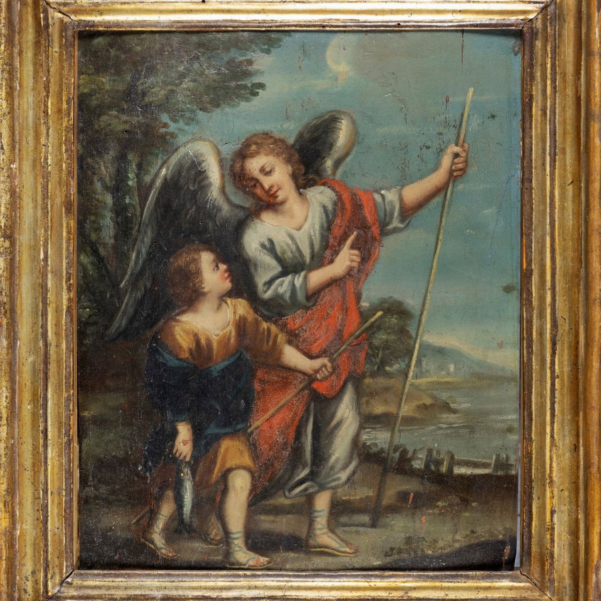 Scuola Italiana, Secolo XVIII - Tobiolo e L'angelo