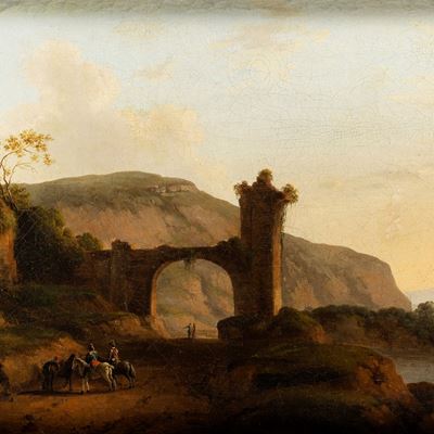 Paesaggio con Cavalieri e Rovine Antiche