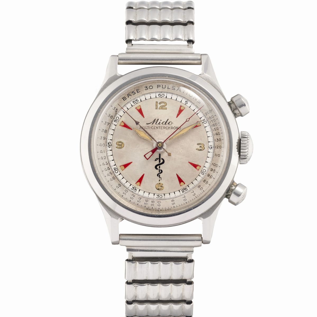 Mido - Multi-centerchrono Personalizzato per L'ordine dei Medici, Anni 40