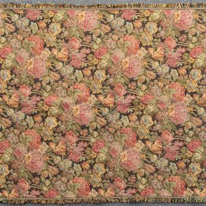 Arazzo lavorazione jacquard con motivi floreali. Prima metà del XX secolo.