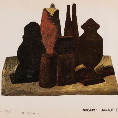 Morandi Double-Face, collage su carta