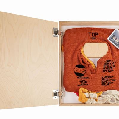 Tools for Warmth and Departure - tecnica mista su custodia in legno
