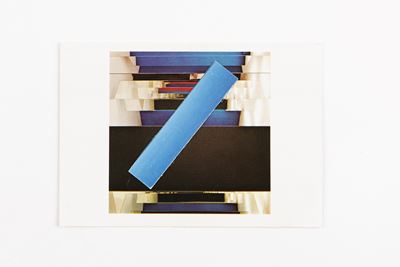 Senza titolo, collage su cartolina, 1997