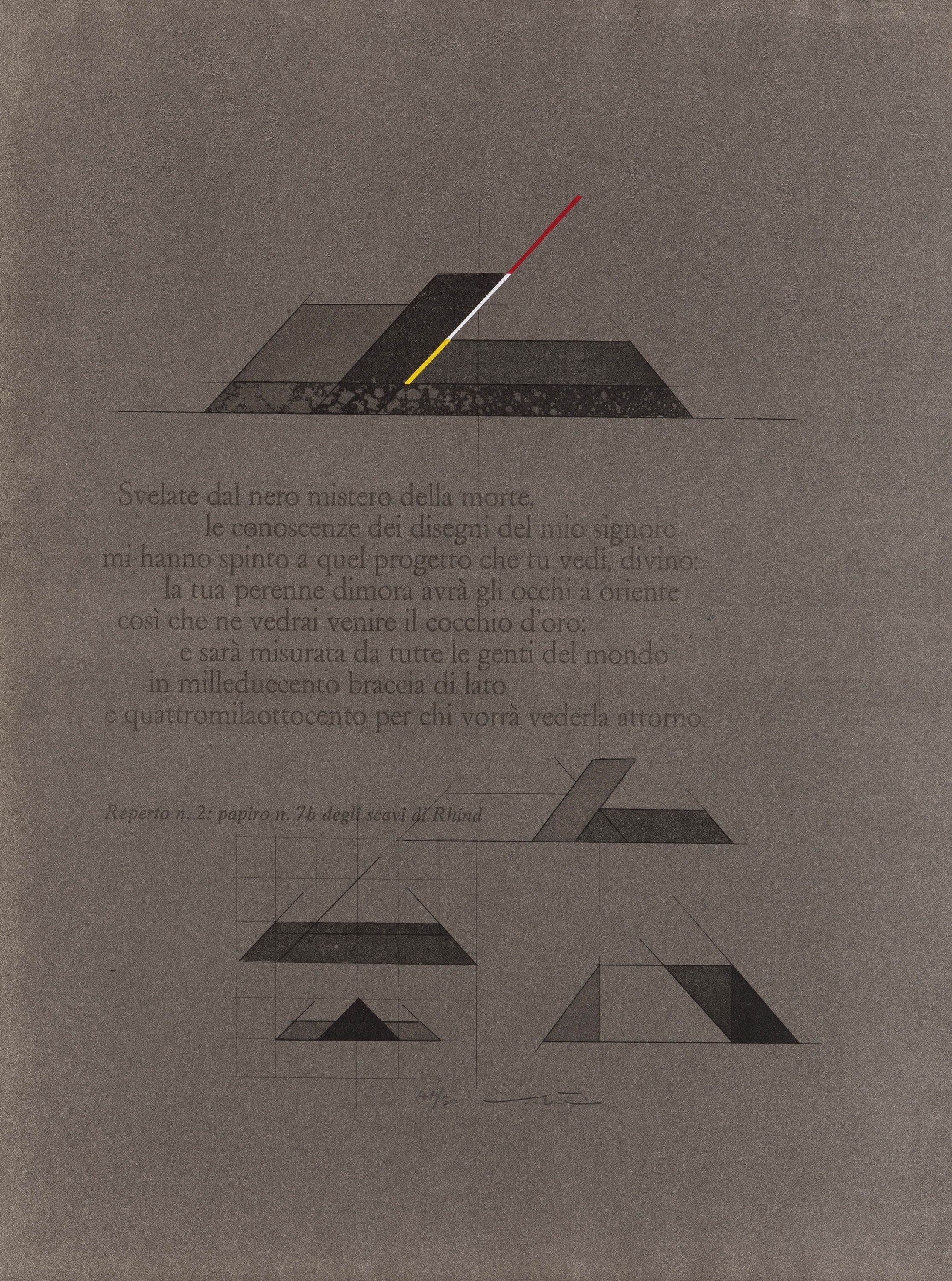 Christo e Jeanne Claude - Christo, Senza titolo, collage su cartolina