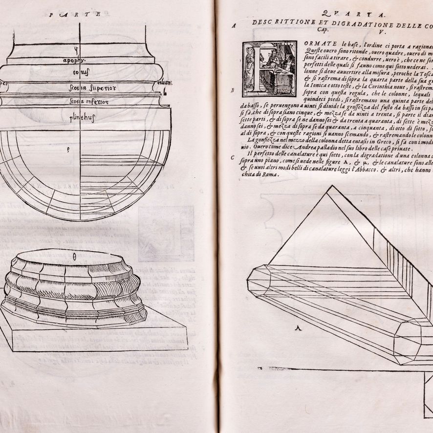 Barbaro, Daniele - Barbaro, La pratica della perspettiva. Prima edizione, 1568.