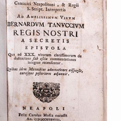 Ad amplissimum virum Bernardum Tanuccium regis nostri a secretis epistola qua ad XXX virorum clar...