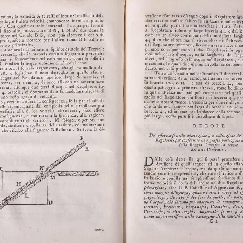 Antonio Lecchi - Stato della presente controversia nella partizione delle acque della Roggia Cacc...