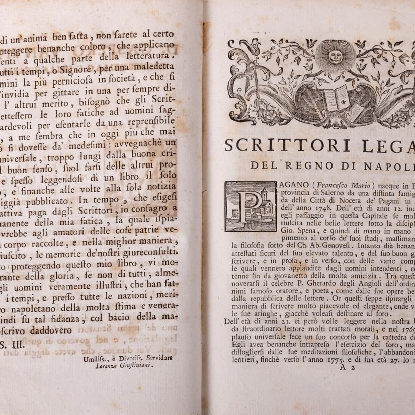 Lorenzo Giustiniani - Memorie istoriche degli scrittori legali del Regno di Napoli, 1787