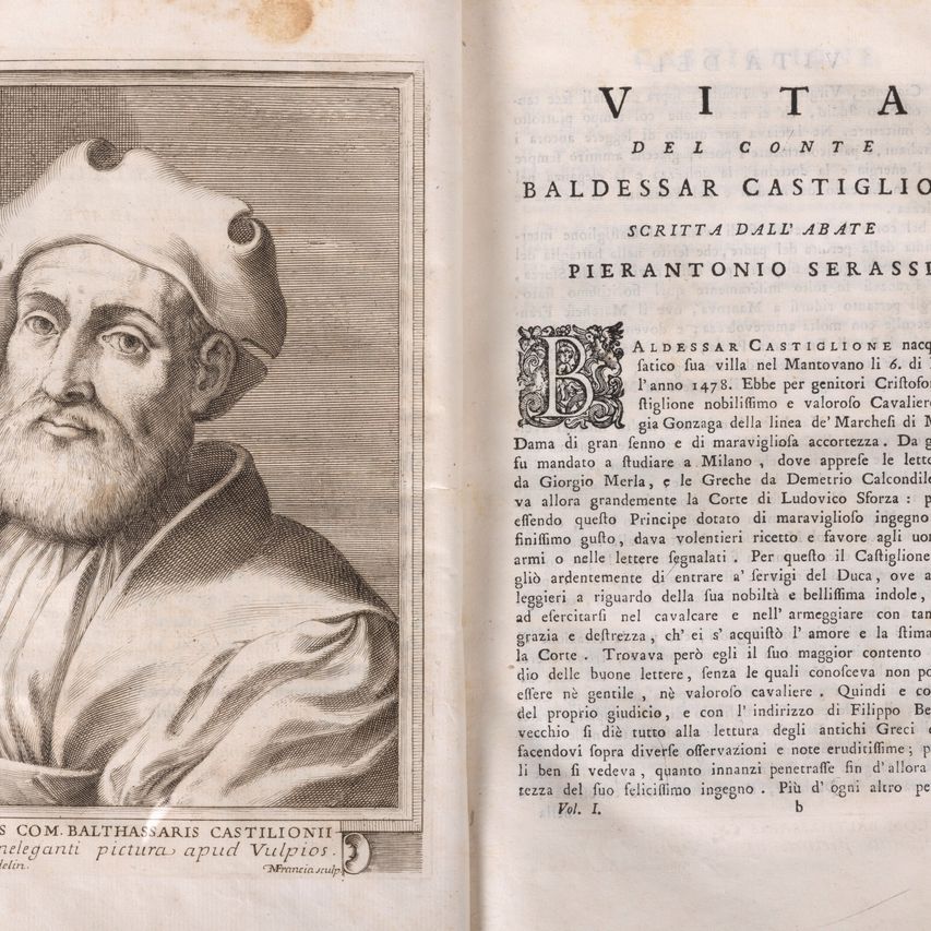 Baldassarre Castiglione - Il libro del cortegiano con la vita dell'autore scritta dal Sig. Abate ...