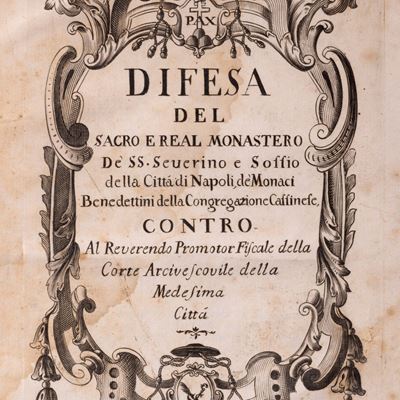Difesa del Sacro e Real Monastero de' SS. Severino e Sossio della Città di Napoli