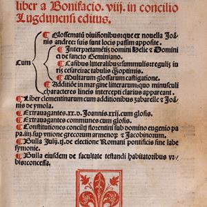  Bonifacio VIII - Sextus decretalium liber to Boniface VIII in council Lugdunensi editus