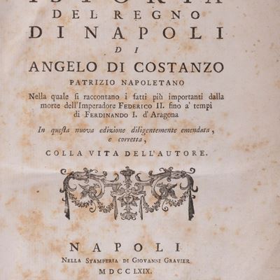 Istoria del Regno di Napoli (1769)