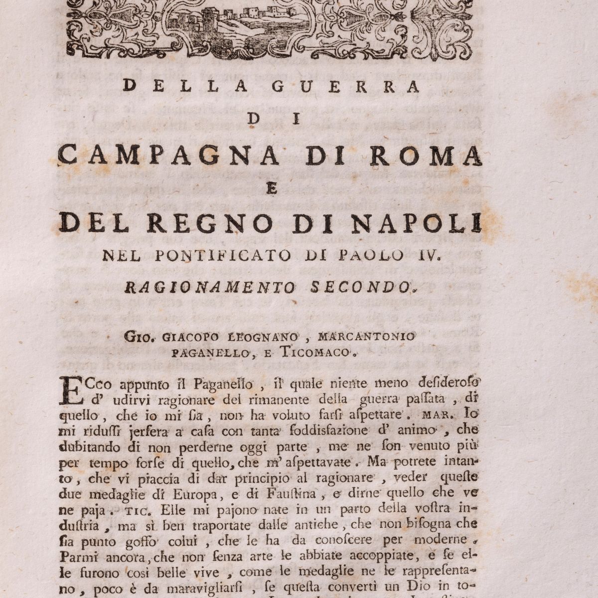 Alessandro Andrea - Della guerra di Campagna di Roma e del regno di Napoli nel pontificato di Pao...