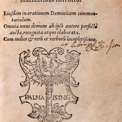 De Rerum Inventoribus. Eiusdem in Orationem Dominicam Commentariolum