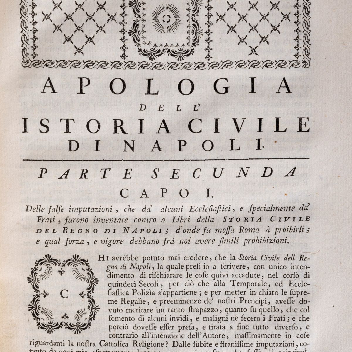 Pietro Giannone - Opere postume in difesa della sua storia civile del Regno di Napoli (1760)