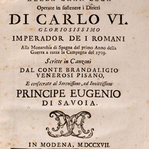 The military feats of the grand league operated to support the rights of Charles VI, the most glorious emperor of the Romans.