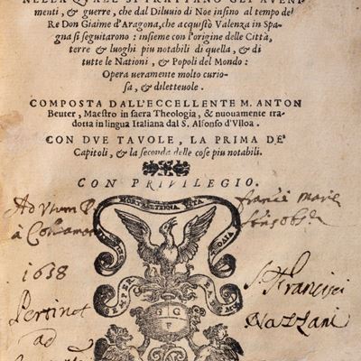 Cronica generale d'Hispagna, et del Regno di Valenza, 1556