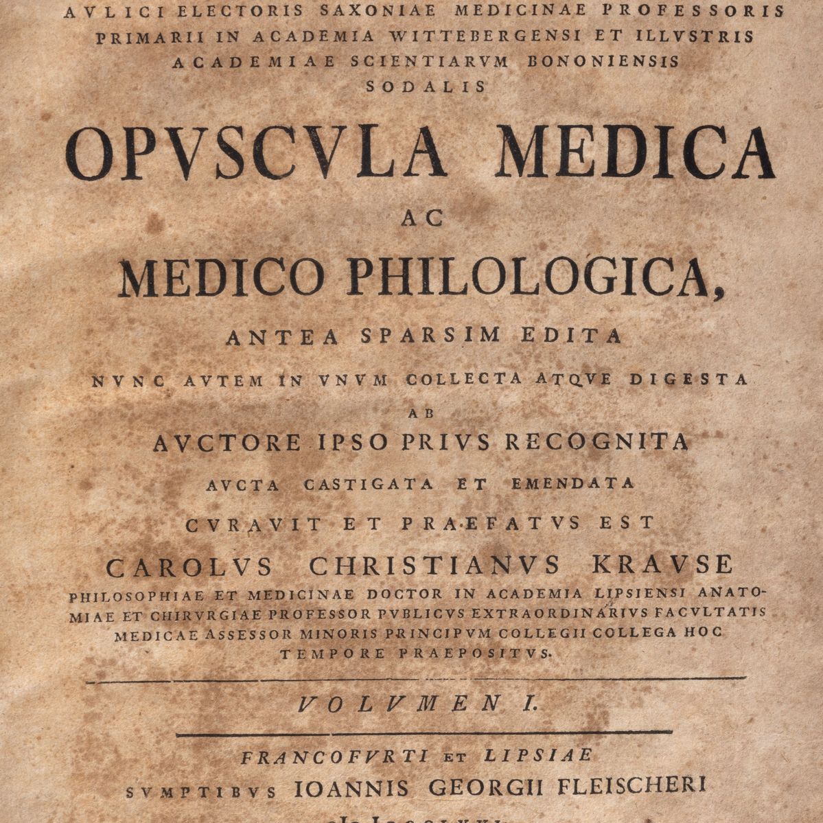 Daniel Wihleim Triller - Opuscola medica ac medica philologica, Edizione originale del 1766