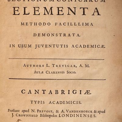 Sectionum conicarum elementa methodo facillima demonstrata, 1731
