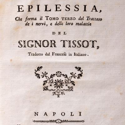 Trattato dell'epilessia, Napoli, Gravier, 1774