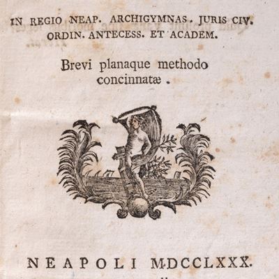 Institutiones juris feudalis. Rara edizione originale del 1780