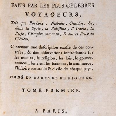 Abrégé des Voyages Faits Par Les Plus Célèbres Voyageurs, Edizione originale, 1800