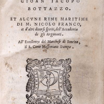 Dialoghi maritimi et alcune rime maritime. M. Nicolò Franco et d'altri spiriti, dell'Accademia de...
