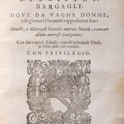I trattenimenti dove vaghe donne e da giovani Huomini rappresentati sono Honesti, e dilettevoli G...