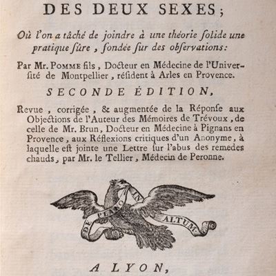 Traité des Affections Vaporeuses des deux sexes, seconda edizione riveduta e ampliata, 1765