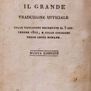 Napoleone Bonaparte - Codice di Napoleone il Grande