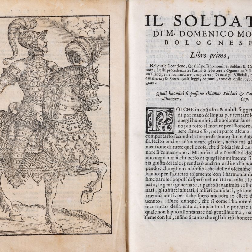 Domenico Mora - Il soldato nel quale si tratta di tutto quello, che ad un uero soldato, & nobil c...