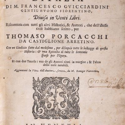 La storia d’Italia Divisa in Venti libri