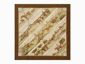 Hermès - Sportsmen silk twill scarf