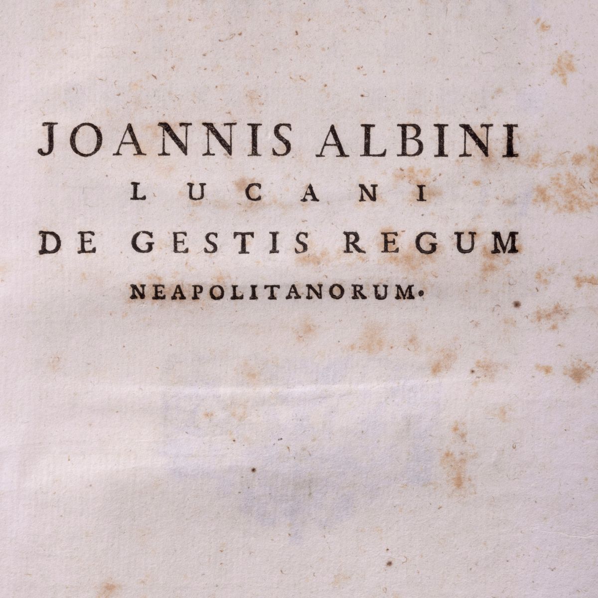 Giovanni Albini - De Rebus Gestis Regum Neapolitanorum ab Aragonia qui extant