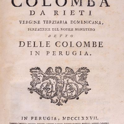 Vita della beata Colomba da Rieti, 1777