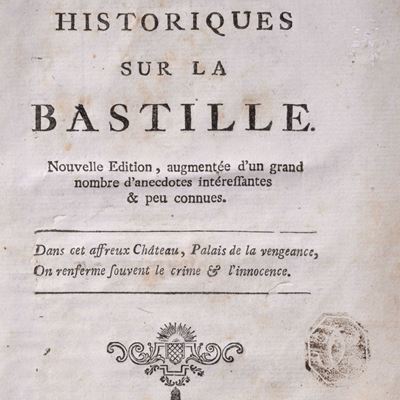 Remarques Historique sur la Bastille, 1783