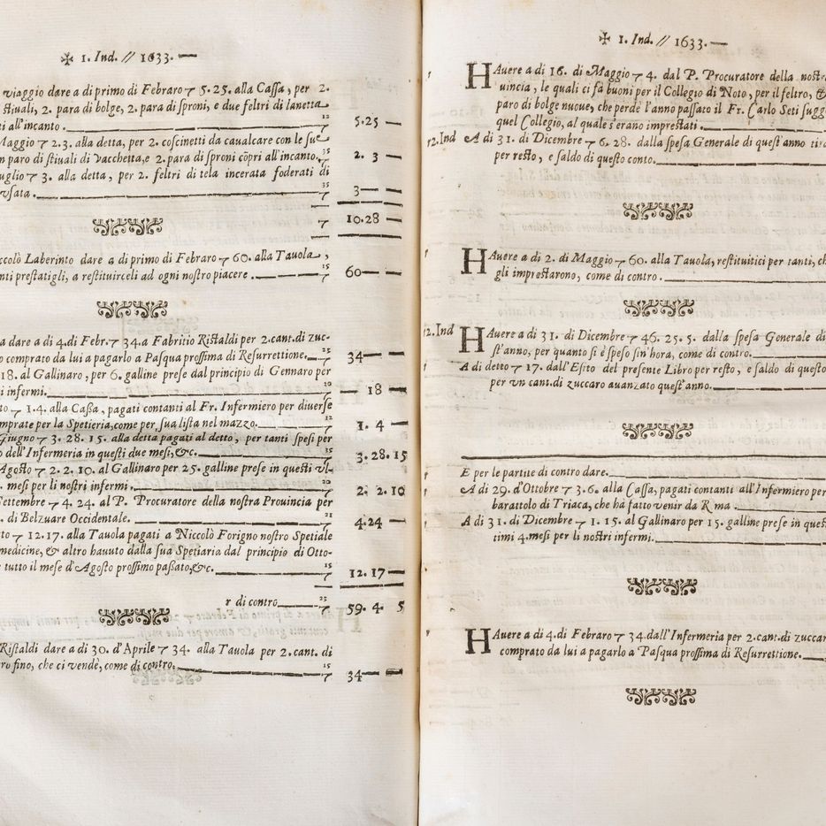Ludovico Flori - Trattato del modo di tenere il libro doppio domestico col suo esemplare, 1677